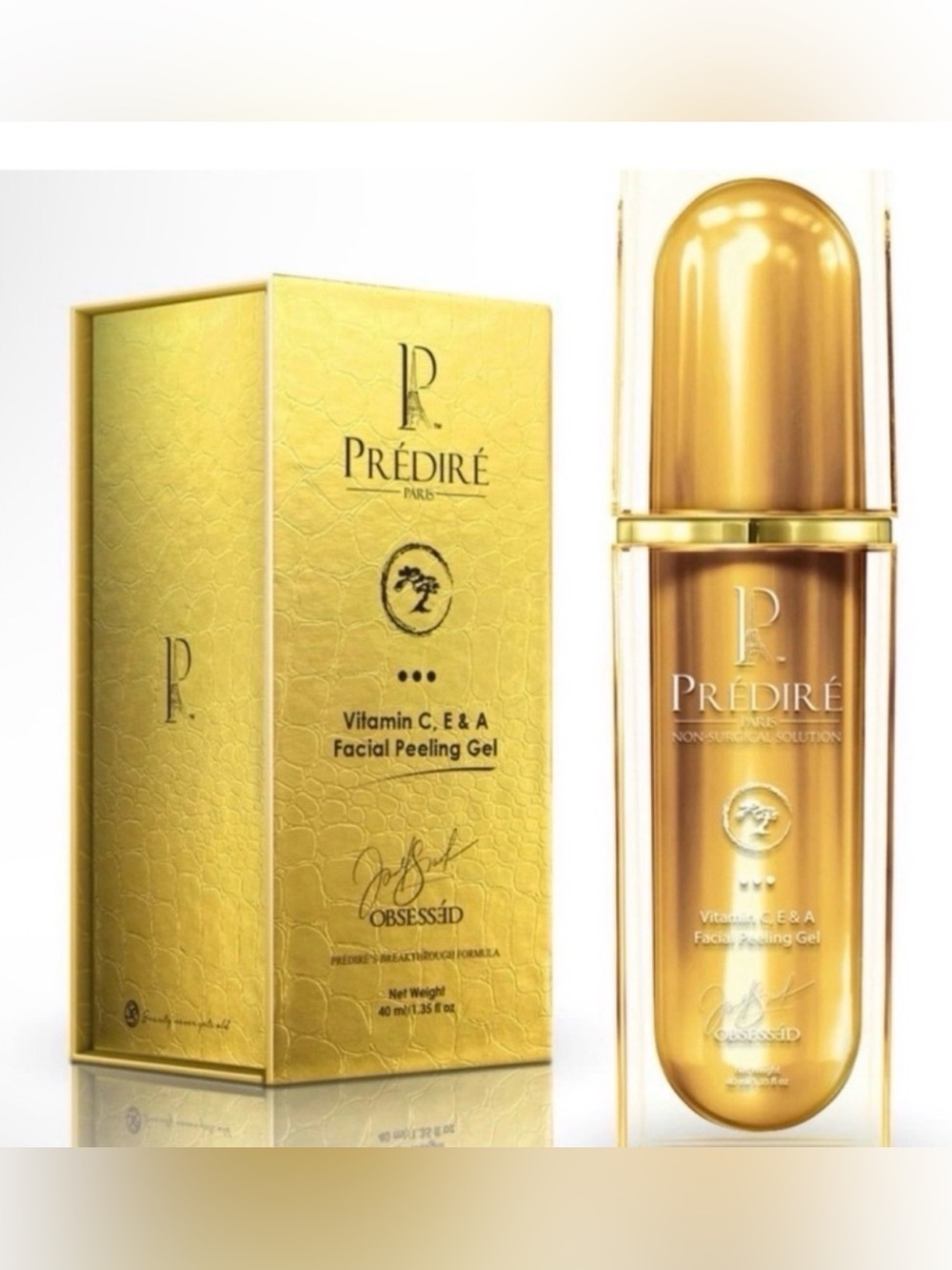 Predire Paris Vitamin C, E, & A Gold Facial Peeling Gel ~ Retail $999